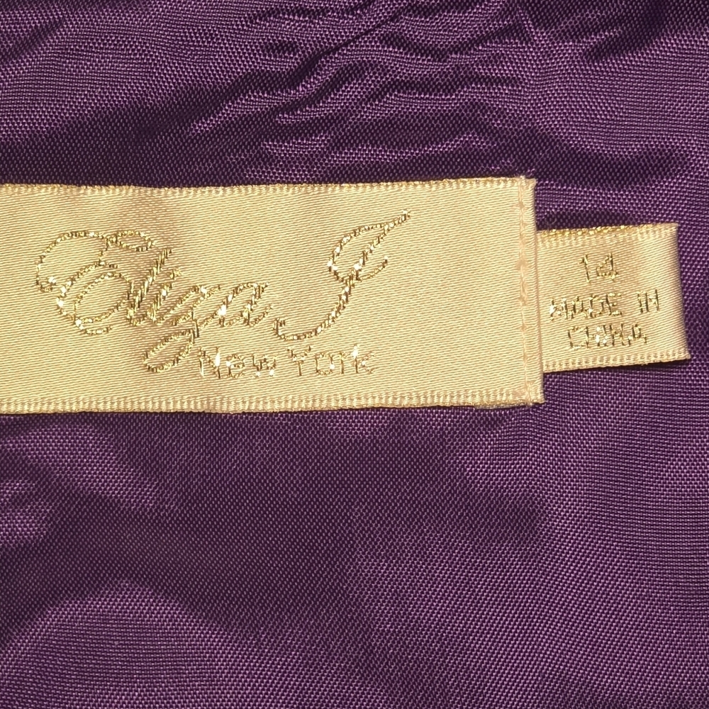 NWT Eliza J Purple Pleated Midi Formal Dress Size 14 Style EJ1M0422 Missy - Picture 7 of 15